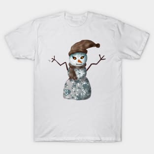 scary snowman T-Shirt